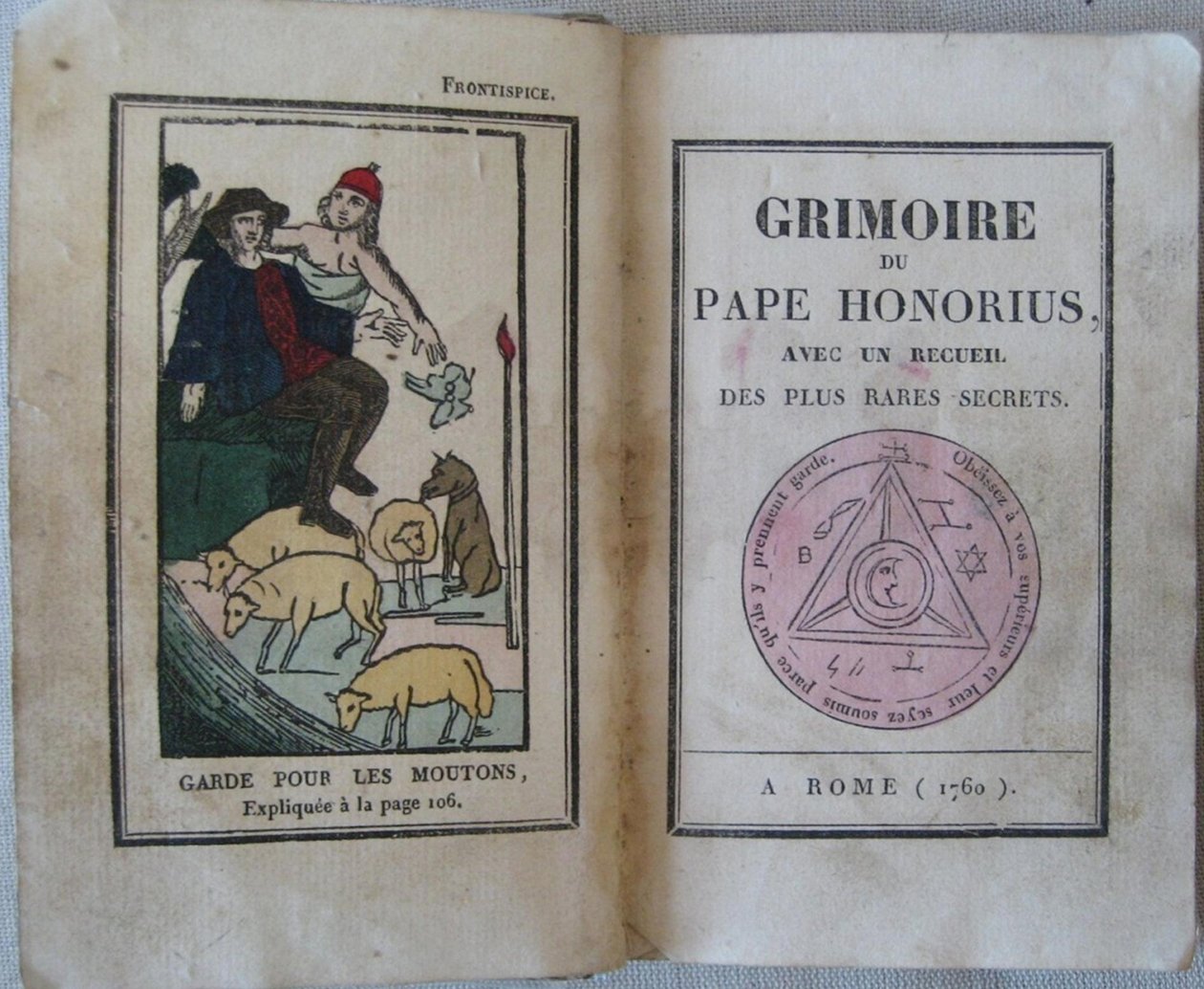 Le Grimoire du Pape Honorius, 1760 da Unbekannt