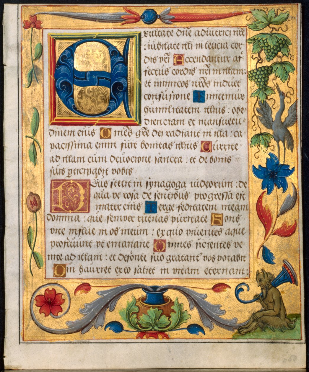Foglio da un Salterio e Libro di Preghiere da Unbekannt
