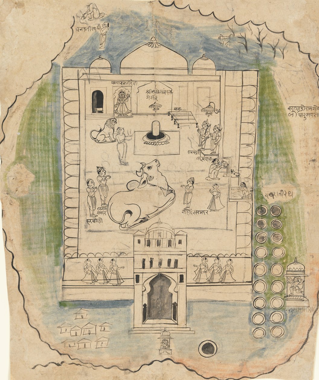 Complesso del Tempio di Linga, fine XIX secolo da Unbekannt
