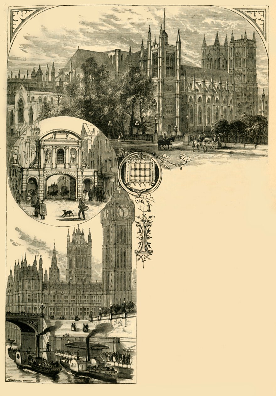 Londra. Westminster e i sobborghi occidentali, 1881 da Unbekannt