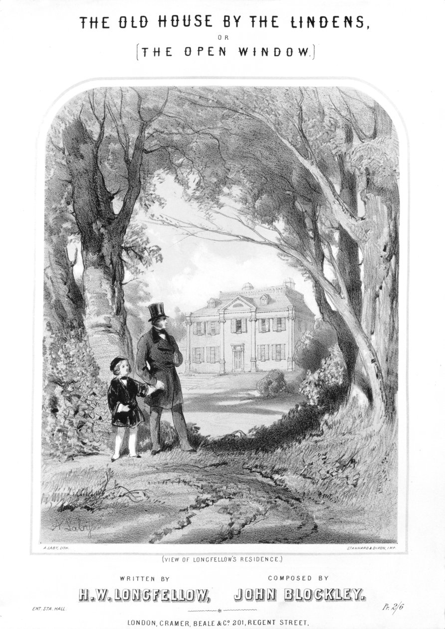Casa di Longfellow, c1880 da Unbekannt