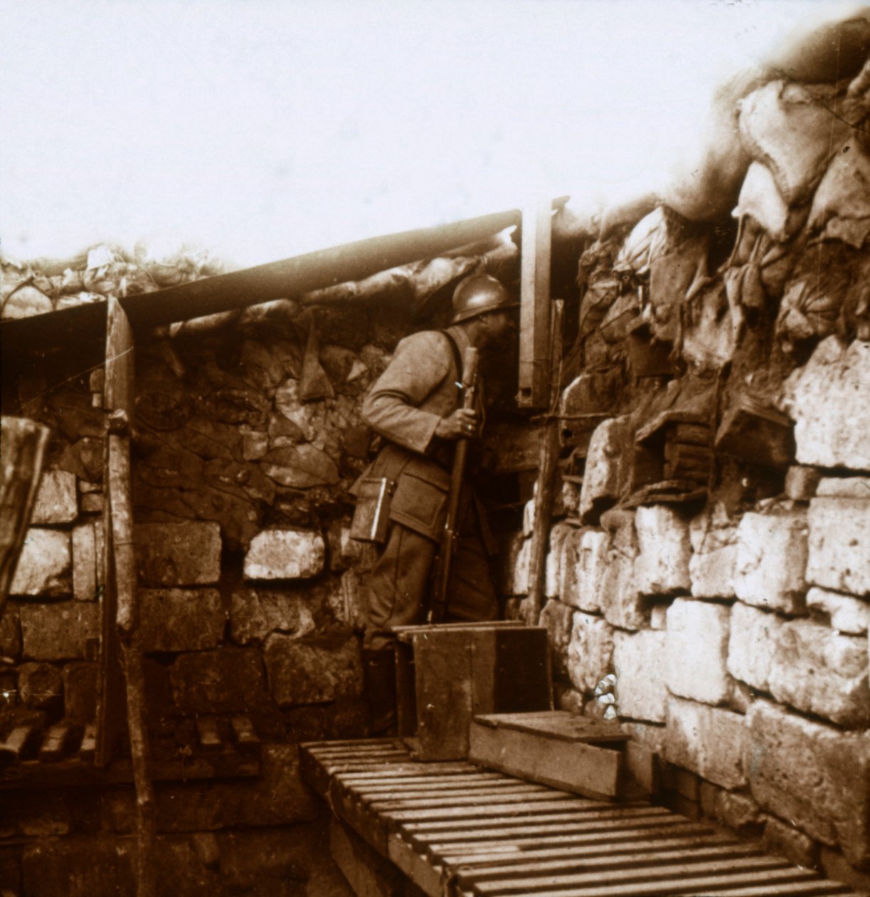 Vedetta, Champagne, Francia, c1914-c1918 da Unbekannt