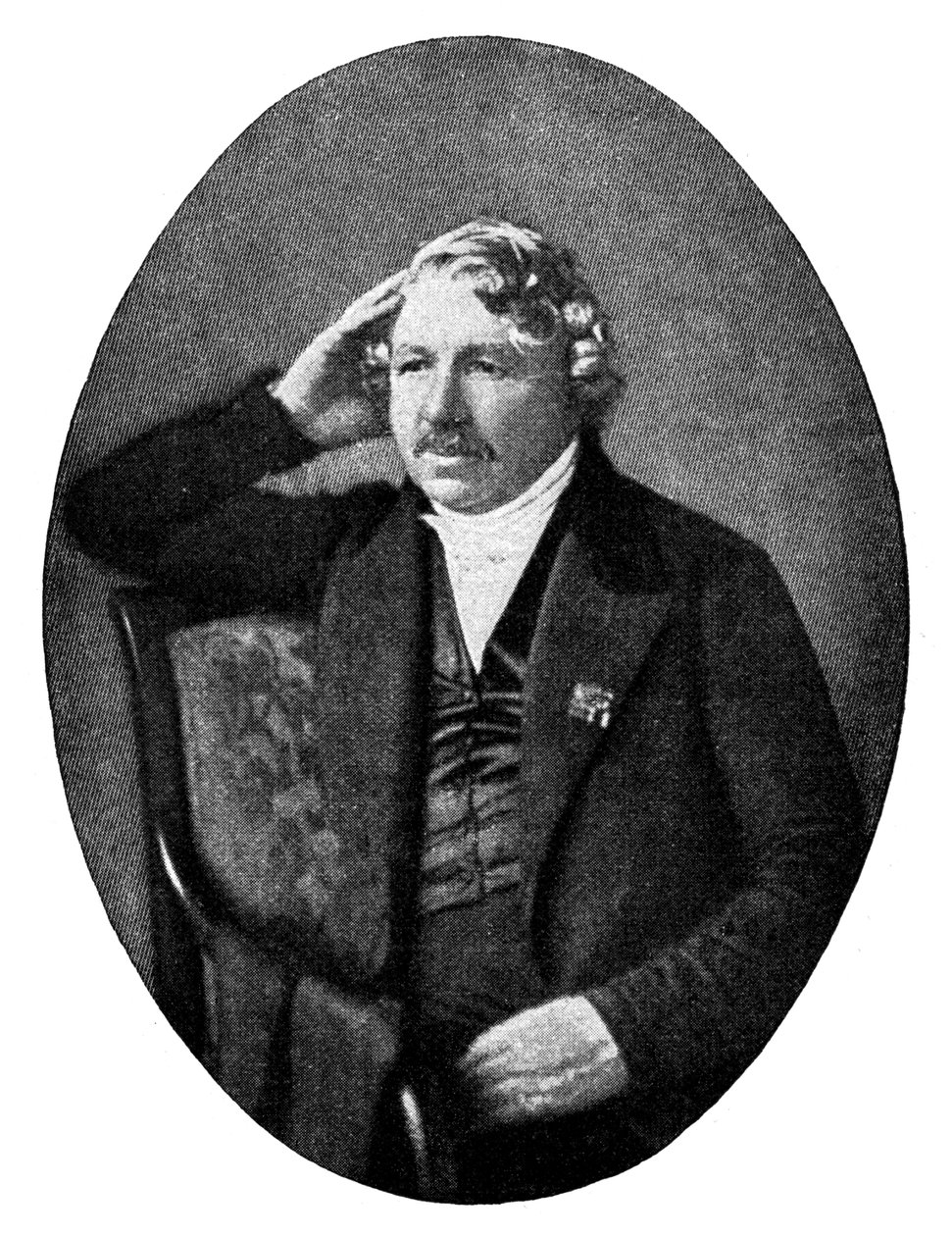 Louis Daguerre 1787-1851, fotografo francese, 1900 da Unbekannt