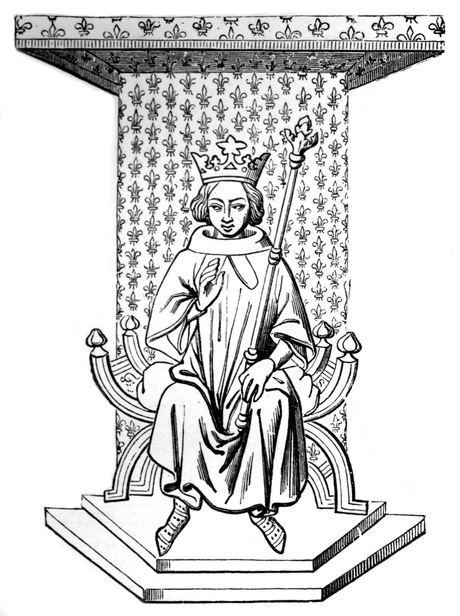 Luigi IX, XIV secolo, 1870 da Unbekannt