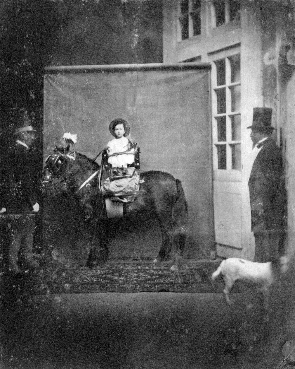 Luigi Napoleone, principe imperiale, su un pony, c1860-1863 da Unbekannt