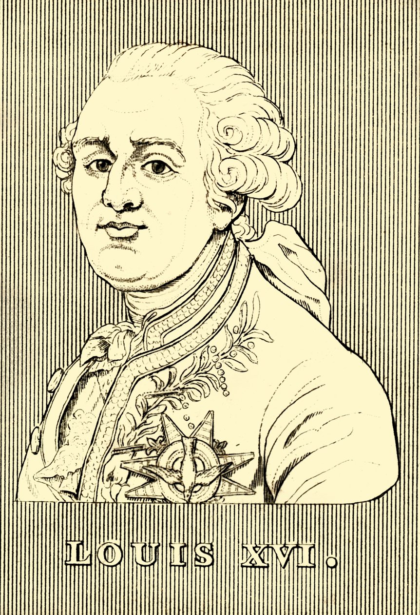 Luigi XVI, 1754-1793, 1830 da Unbekannt