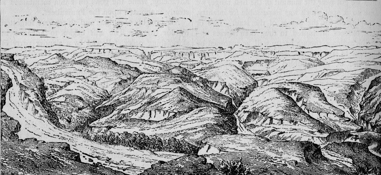 Magdala, e la Valle del Bashilo, c1880 da Unbekannt