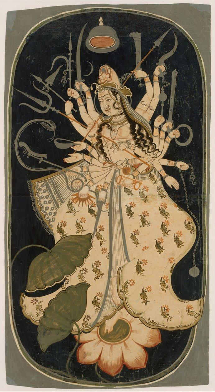 Mahadevi, la Grande Dea, ca. 1725 da Unbekannt