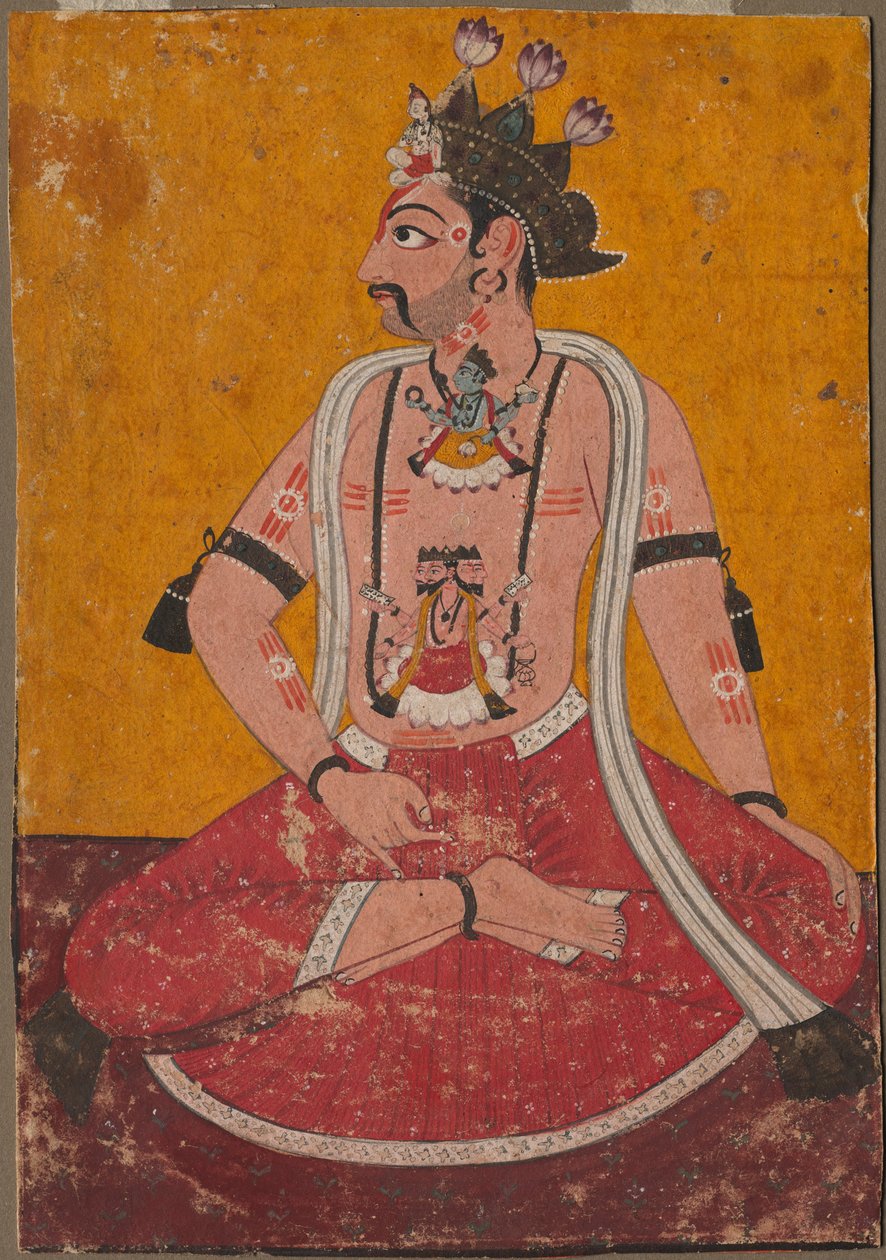 Man Dhata in posizione Yogi, c. 1690-1700 da Unbekannt