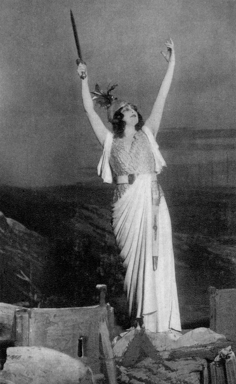 Marthe Chenal, soprano francese, 1918 da Unbekannt