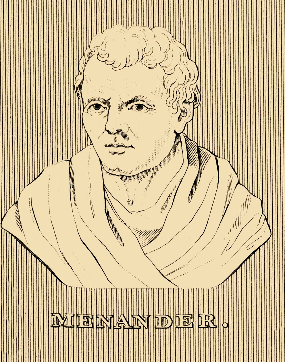 Menandro, c342-290 a.C., 1830 da Unbekannt