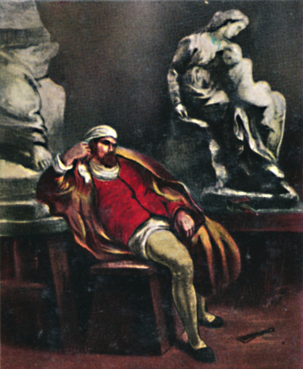 Michelangelo 1475-1564. - Dipinto di Delacroix, 1934 da Unbekannt