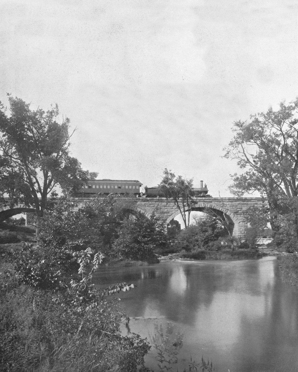 Ponte di Mill Creek, Ferrovia della Pennsylvania, USA da Unbekannt