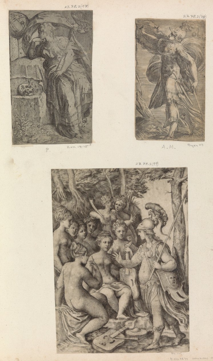 Minerva e le Muse da Unbekannt