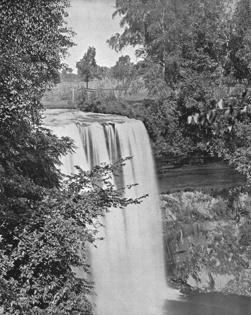 Cascate di Minnehaha, Minneapolis, Minnesota, USA, c1900 da Unbekannt