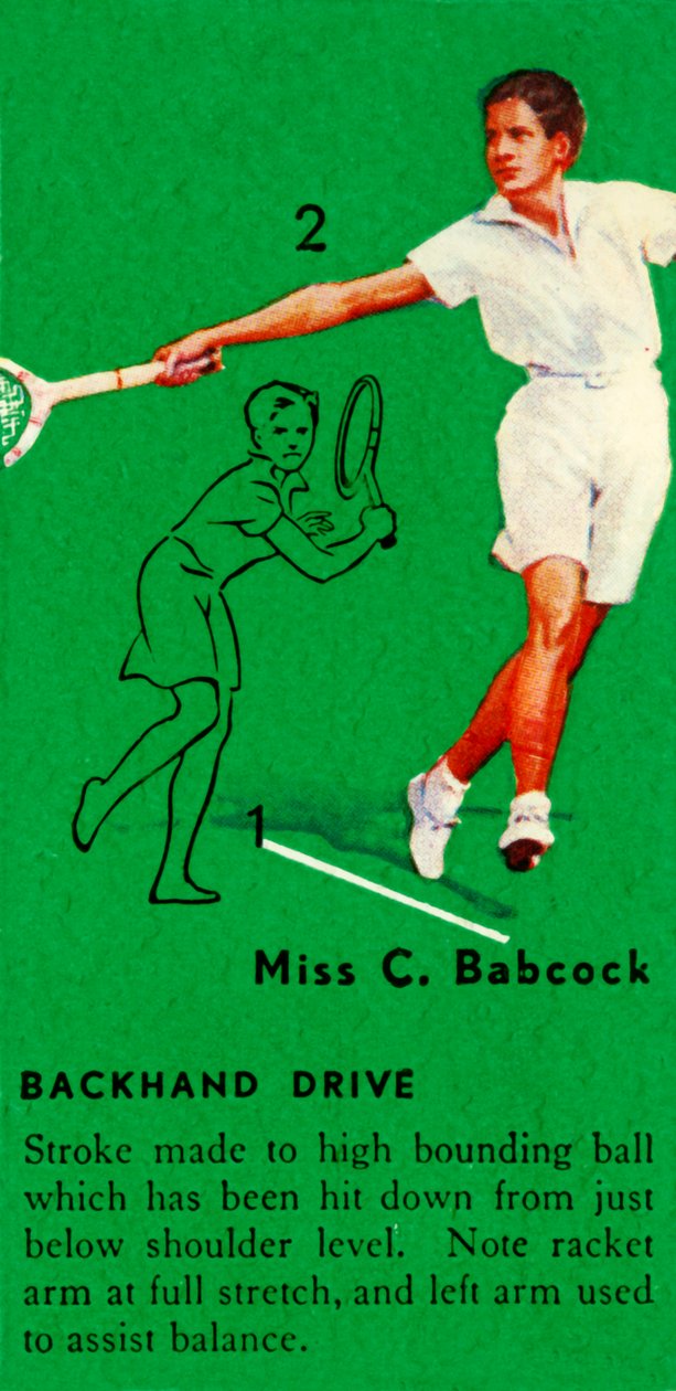 Miss C. Babcock - Colpo di rovescio, c1935 da Unbekannt