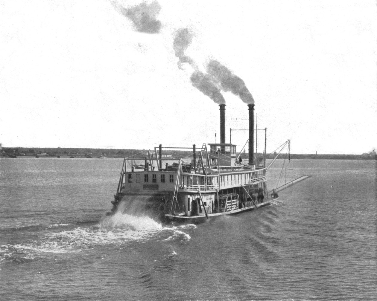 Mississippi Paddle Steamer, USA, c1900 da Unbekannt