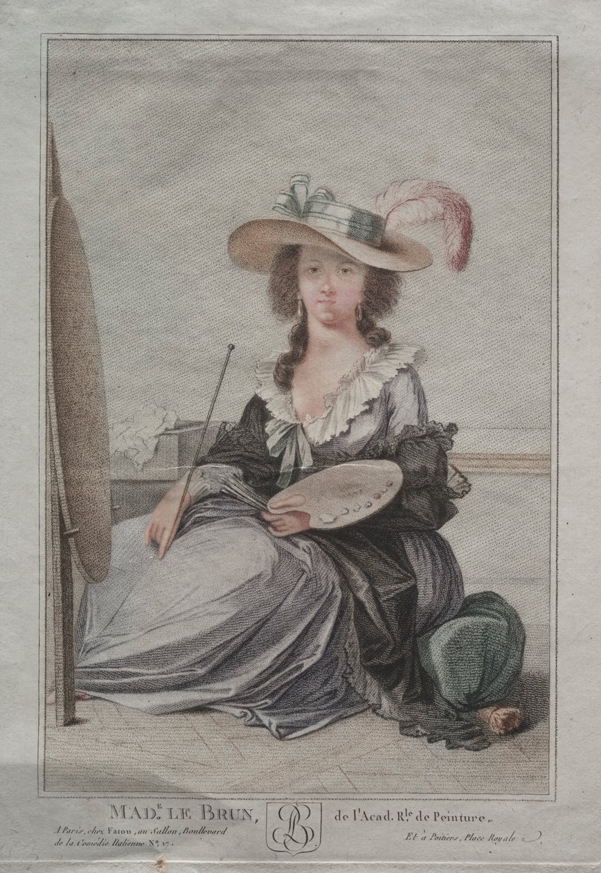 Mme Vigée Lebrun, c. 1800 da Unbekannt