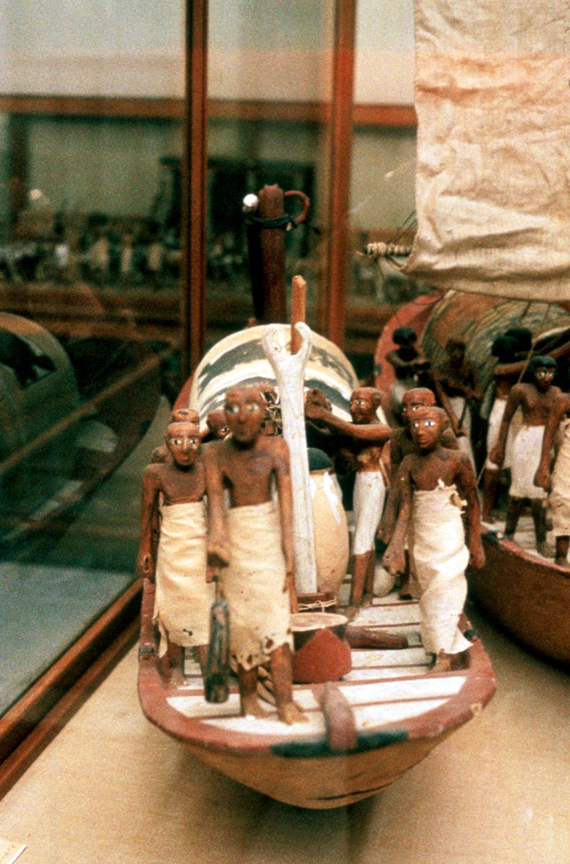 Modello di barca, Antico Egizio, XIV secolo a.C. da Unbekannt