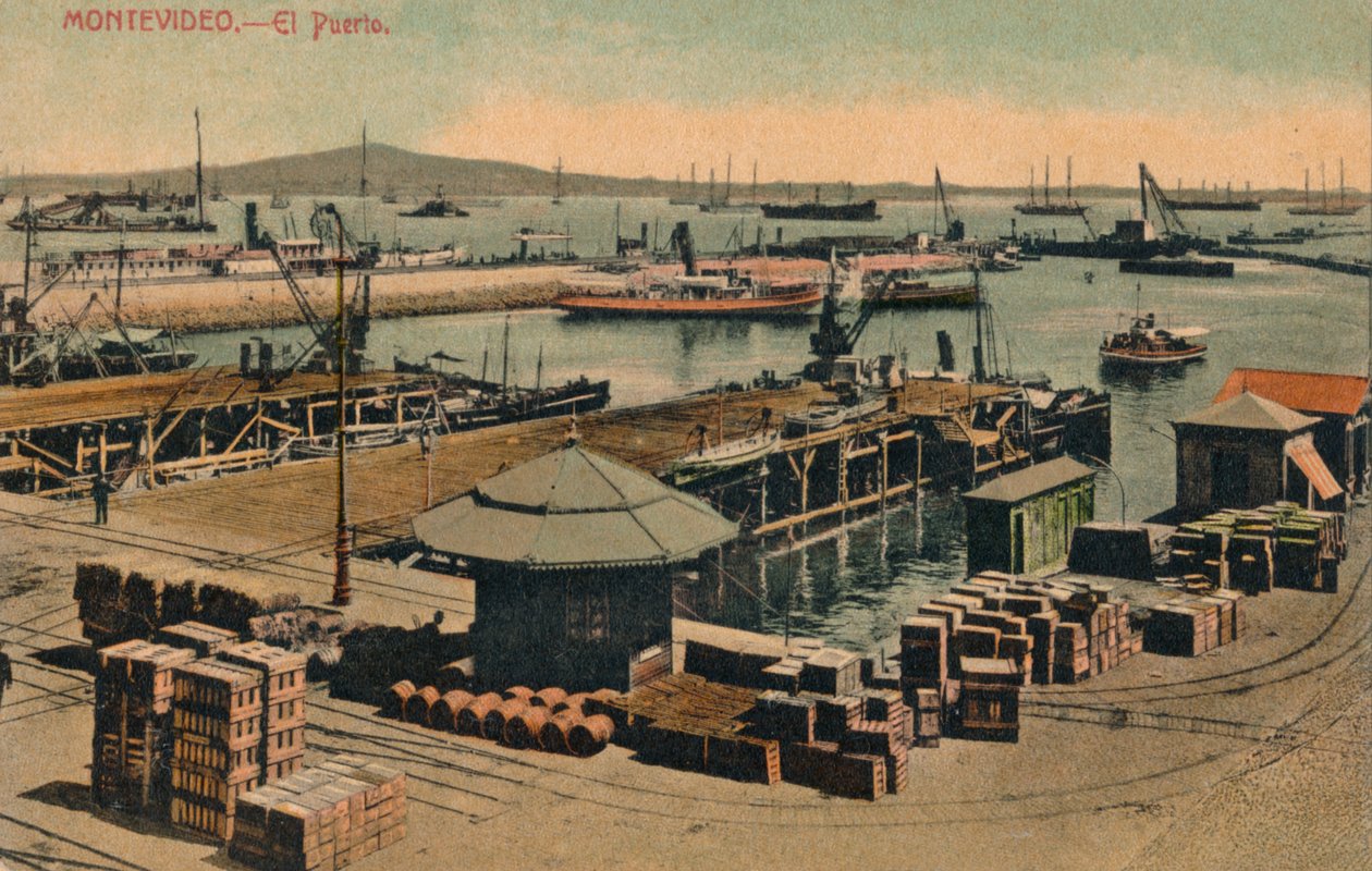 Montevideo - Il Porto, c1900 da Unbekannt
