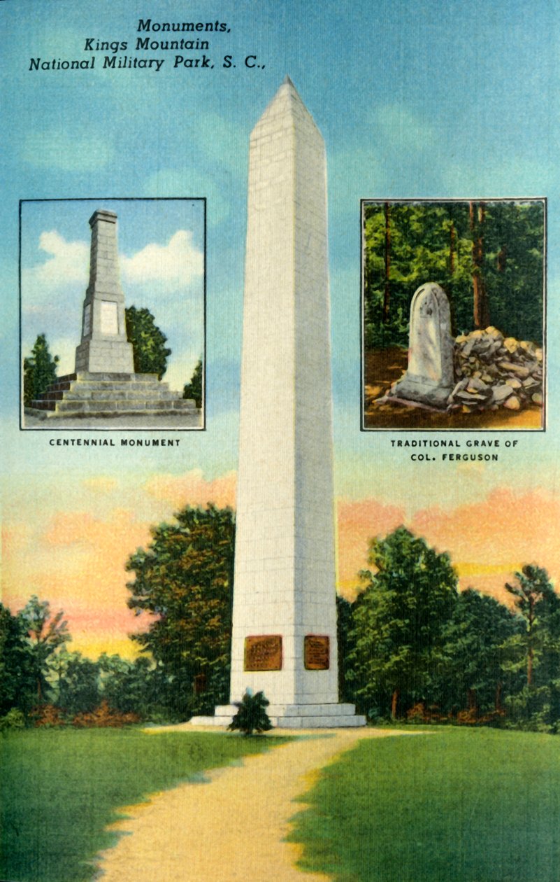 Monumenti, Kings Mountain. Parco Militare Nazionale, S.C. da Unbekannt