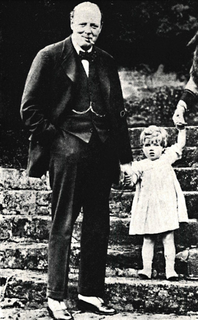 Mr. Churchill con sua figlia da Unbekannt
