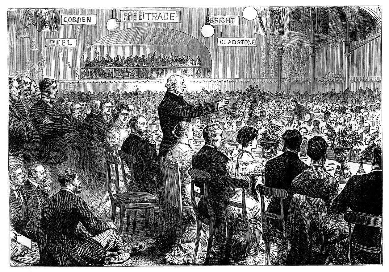 Mr Gladstone a Leeds, fine XIX secolo da Unbekannt