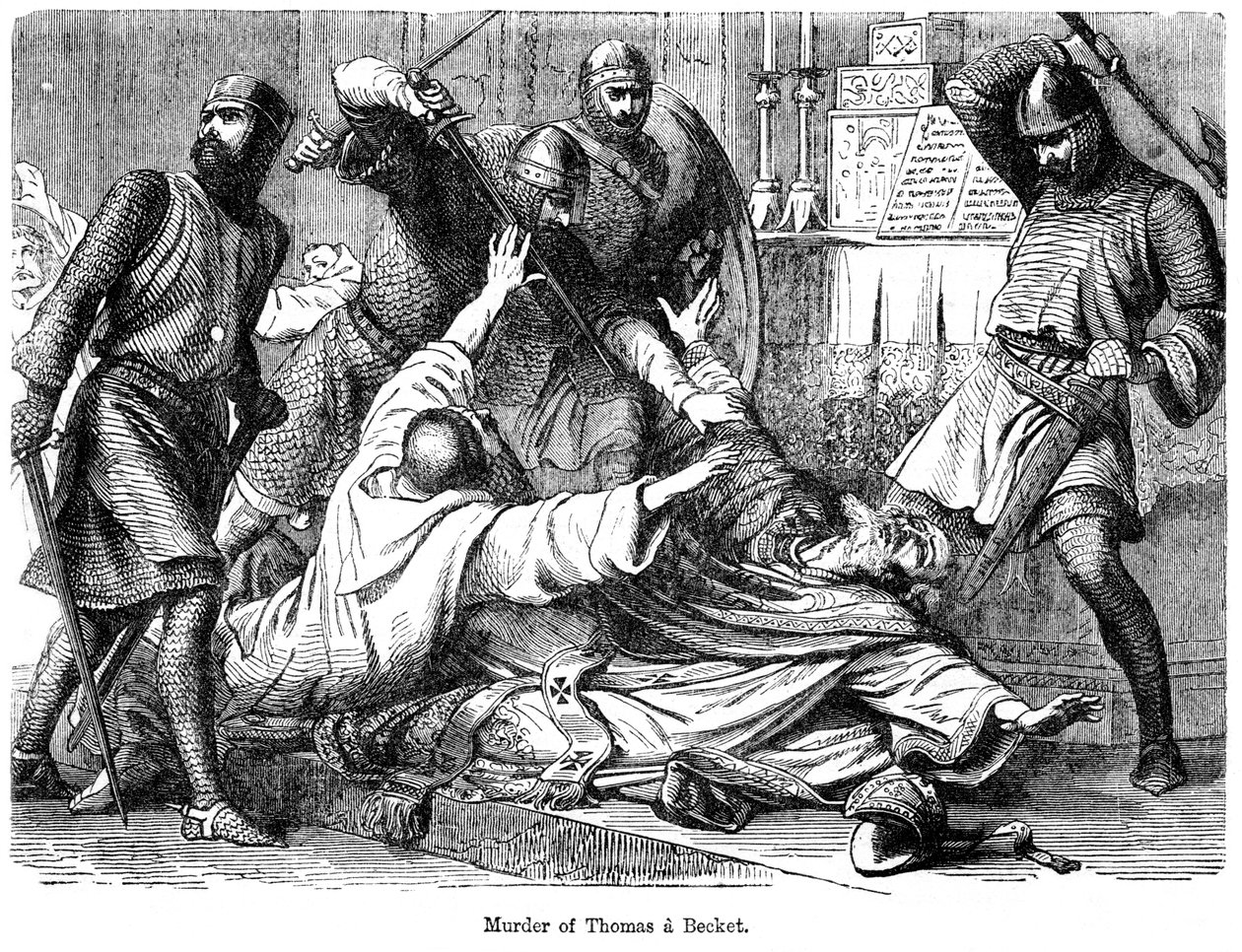 Assassinio di Thomas Becket, 1170 da Unbekannt