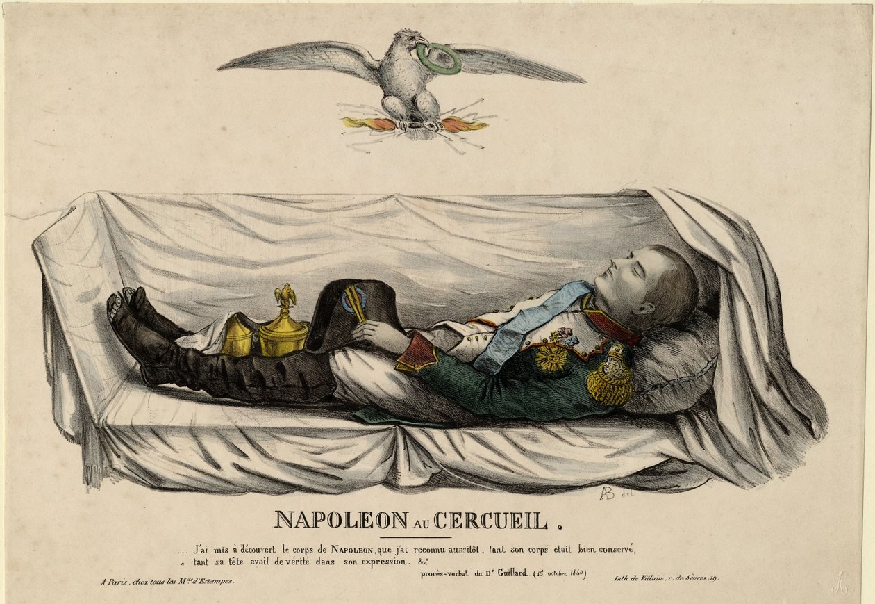 La bara di Napoleone, c. 1840 da Unbekannt