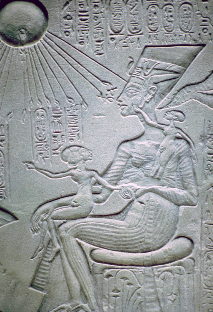 Nefertiti e due delle sue figlie da Unbekannt