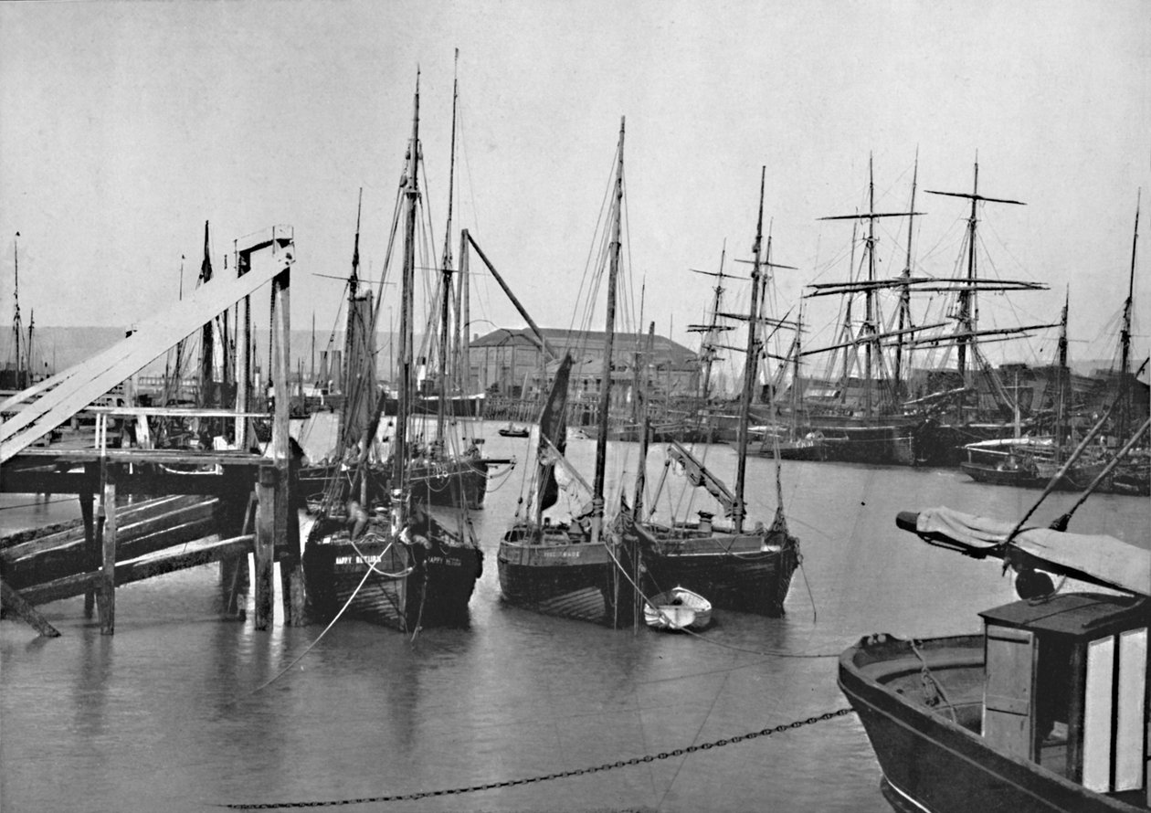 Newhaven - Nel porto, 1895 da Unbekannt