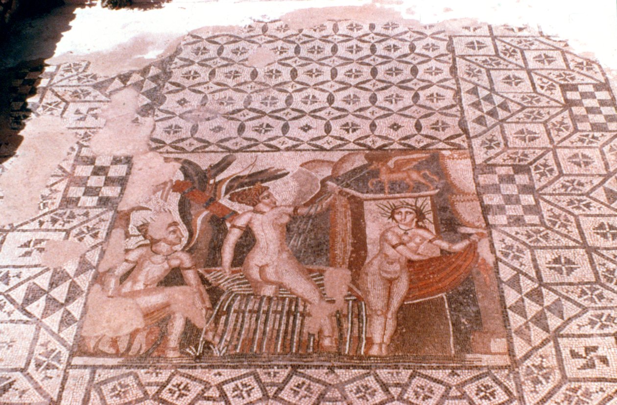 Ninfe, mosaico romano, Volubilis, Marocco da Unbekannt