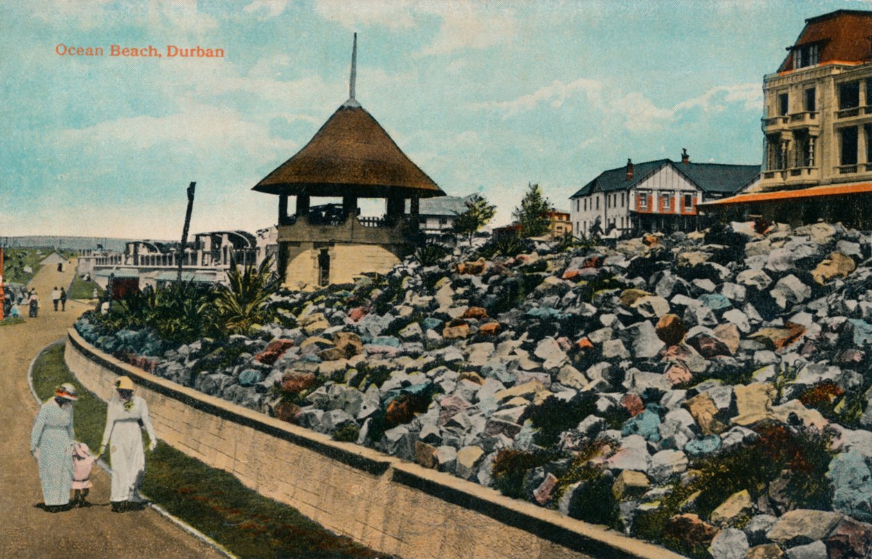 Spiaggia oceanica, Durban, c1914 da Unbekannt