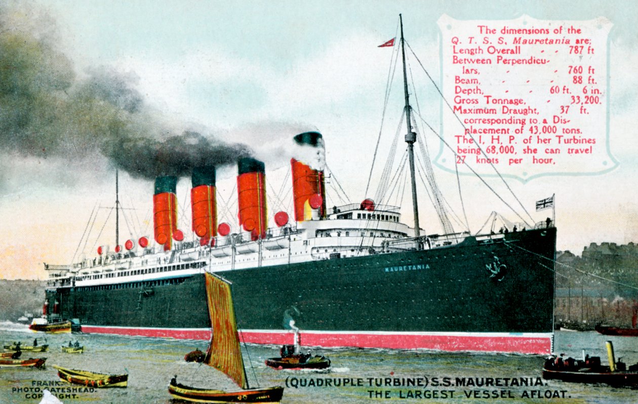 Transatlantico RMS Mauretania, XX secolo da Unbekannt