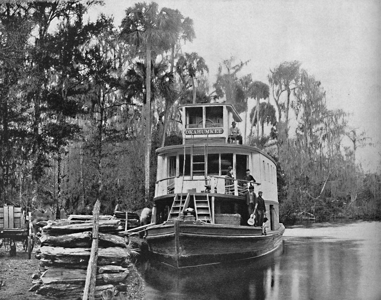 Sul fiume Ocklawaha, Florida, c1897 da Unbekannt