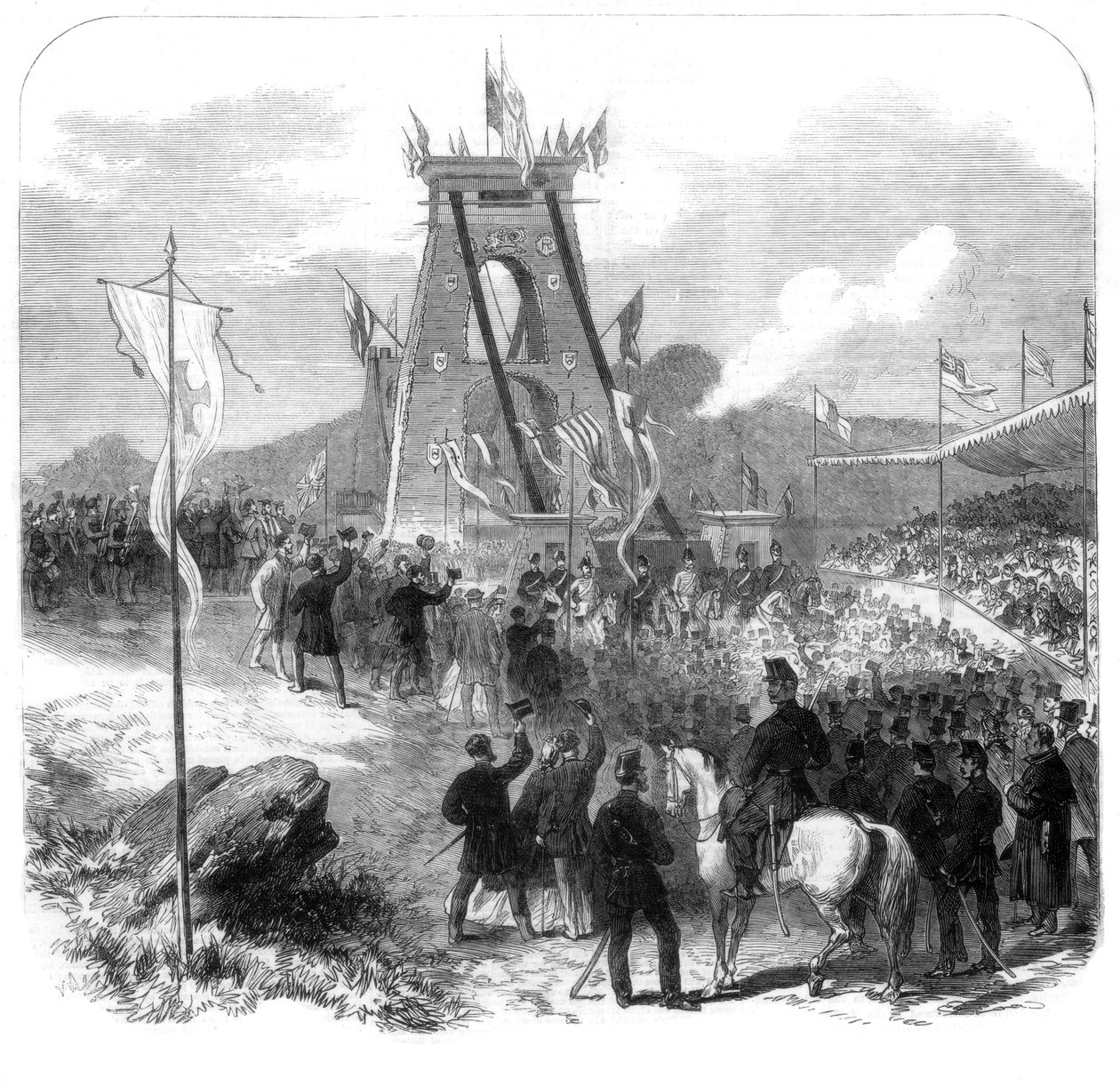 Inaugurazione del Ponte Sospeso di Clifton, Bristol, 1864 da Unbekannt