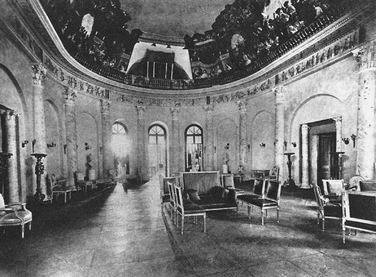 Tenuta di Ostafyevo. Sala ovale, fine del XIX secolo da Unbekannt