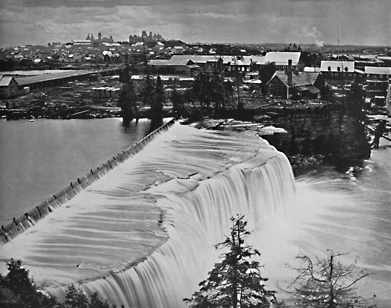 Ottawa, Canada, dalle cascate Rideau, c1897 da Unbekannt