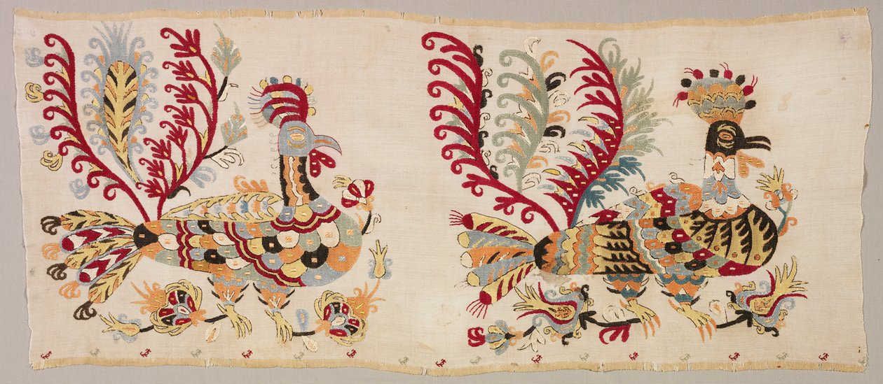 Pannello, probabilmente da una gonna, 1800s da Unbekannt