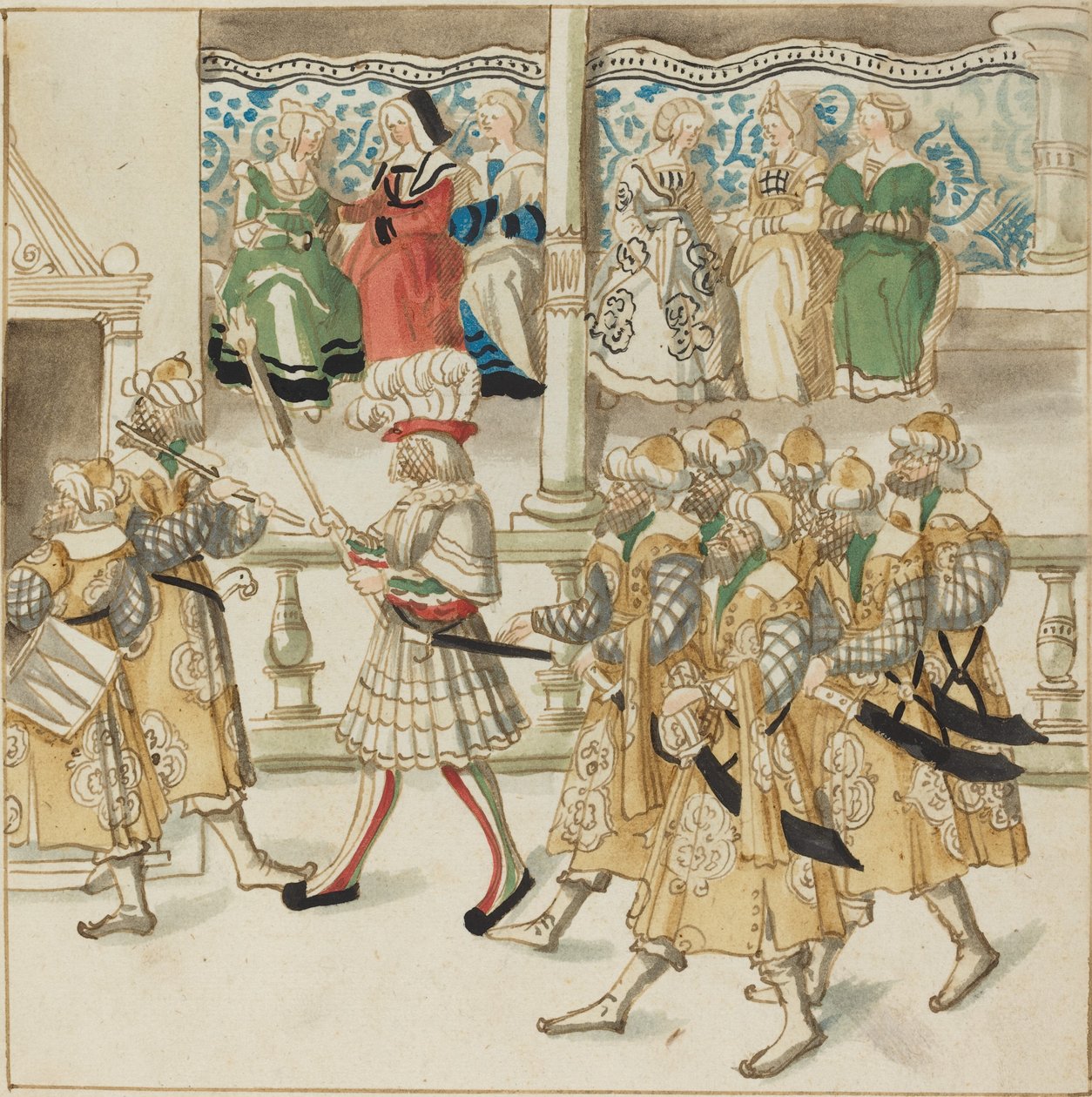 Cavalieri in parata in costume orientale da Unbekannt