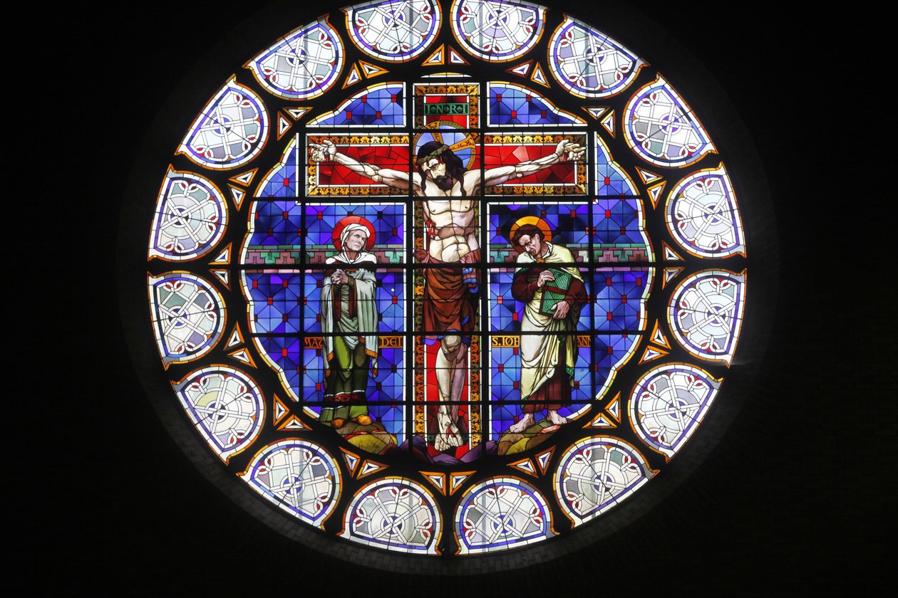 Parigi, Francia, chiesa di Notre-Dame-du-Rosaire: vetrata, Parigi, Francia da Unbekannt