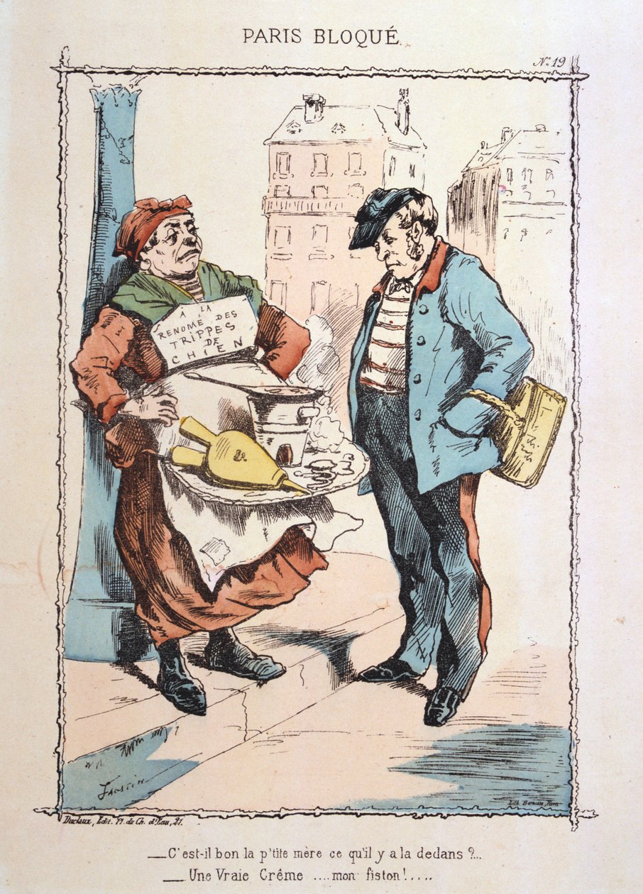 Parigi assediata, 1870-1871 da Unbekannt