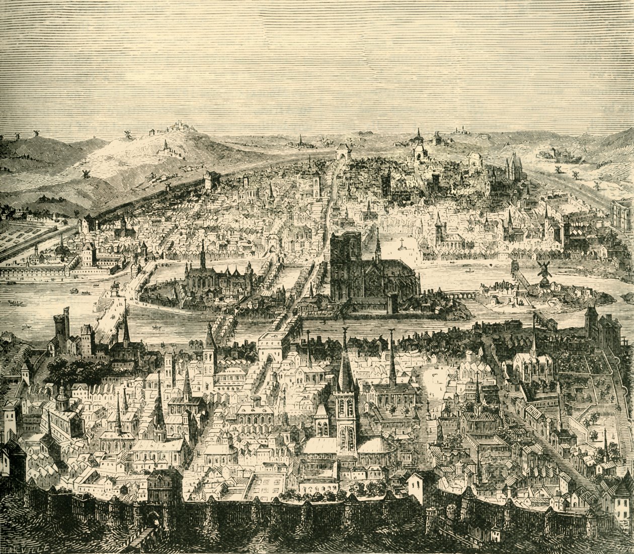 Parigi nel XVII secolo da Unbekannt