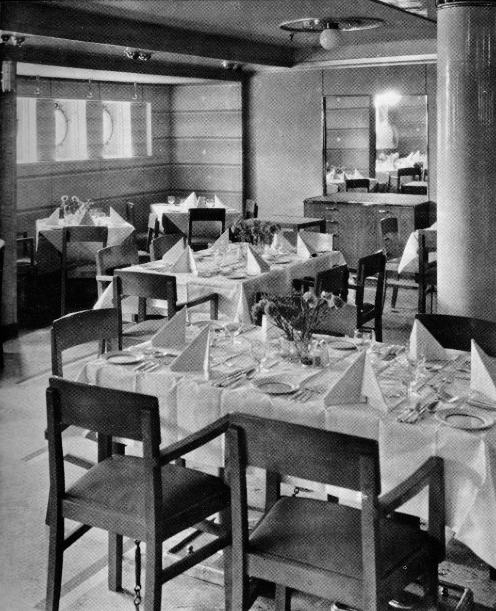 Parte del salone da pranzo turistico da Unbekannt