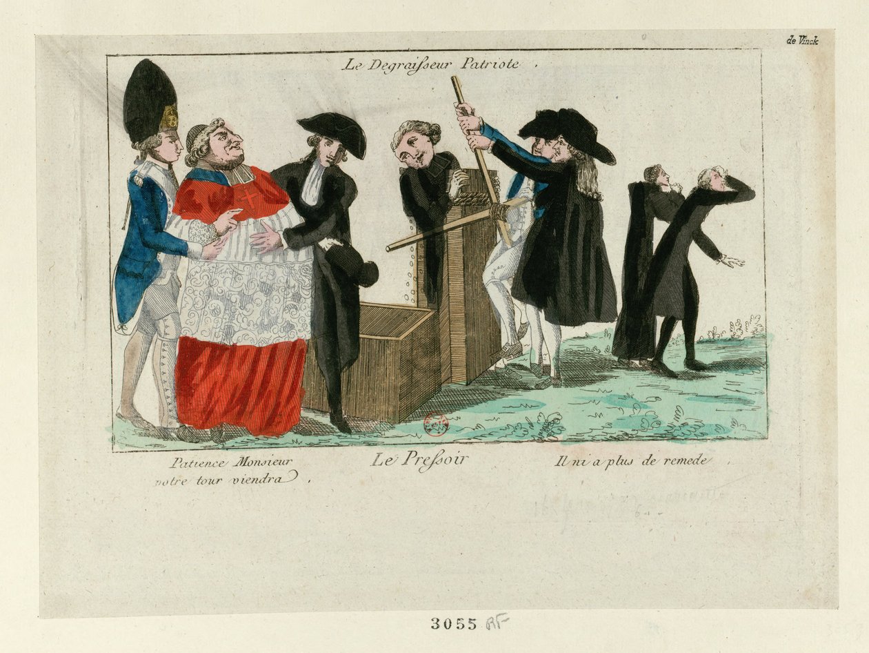Pazienza Monsignore, il tuo turno arriverà..., 1790 da Unbekannt