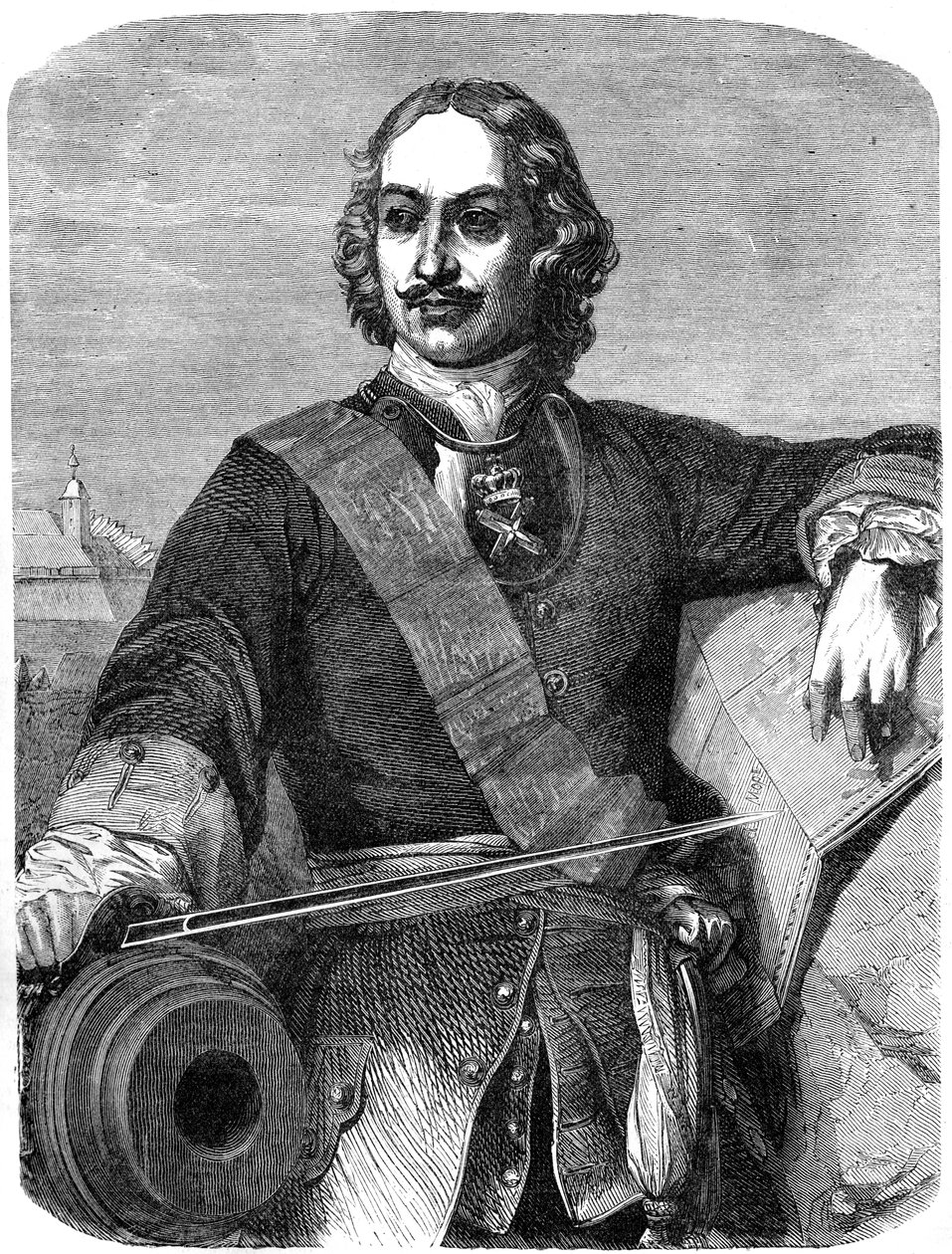 Pietro il Grande 1672-1725, 19° secolo da Unbekannt