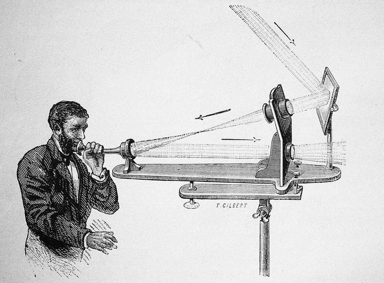 Fotofono di Alexander Graham Bell da Unbekannt