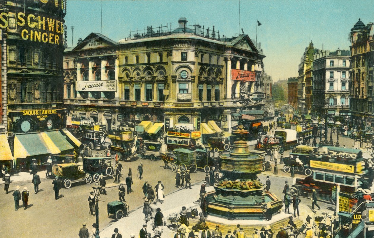 Piccadilly Circus, Londra, c1910 da Unbekannt