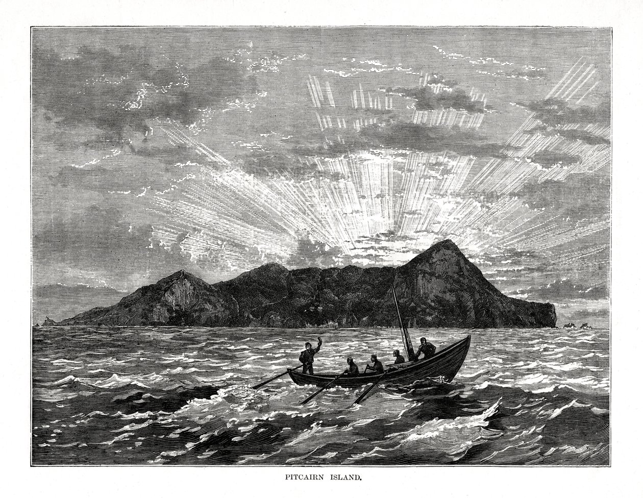 Isola di Pitcairn, Oceano Pacifico, 1877 da Unbekannt