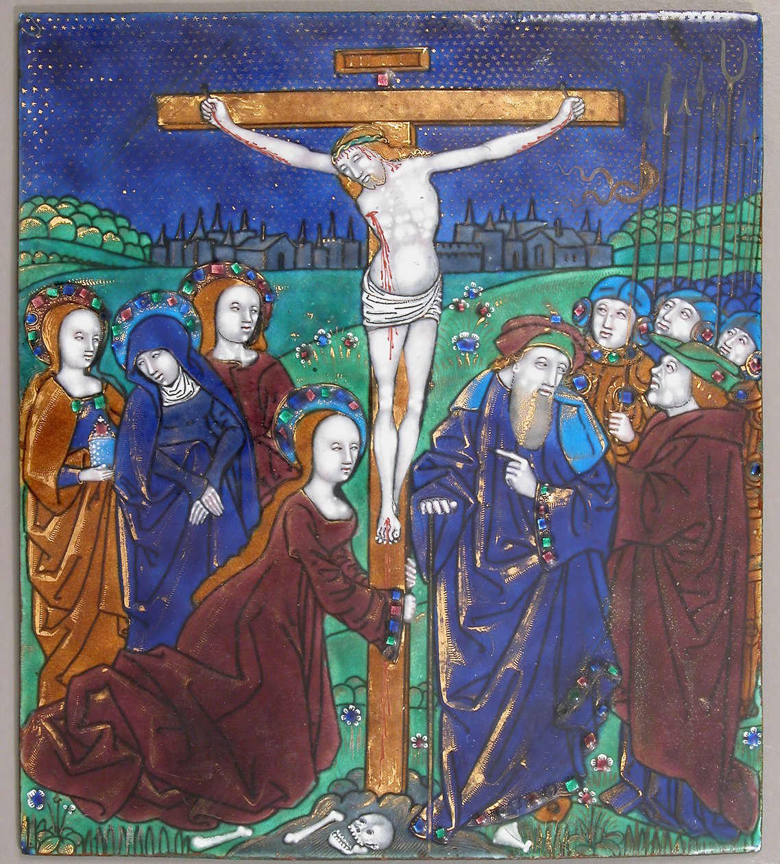 Placca con la crocifissione, francese, XVI secolo da Unbekannt